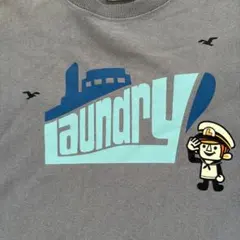 Laundry Tシャツ ブルーグレー EXTRA SMALL