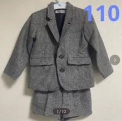 男児　スーツ 蝶ネクタイ２本付き サイズ　110