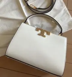 【新品】TORY BURCH ハンドバッグ ホワイト パーティーバッグのサムネイル