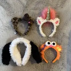 (ヒョウ柄キティ売り切れ)USJカチューシャ3点(ほぼ新品)