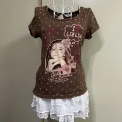 激レア！LIZ LISA 当時物　ドリーミングガール　平成　ストーン　森ガールのサムネイル