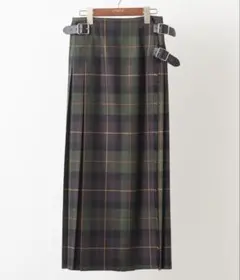 オニールオブダブリン　ウーステッドウール ロングキルトスカート WOMEN