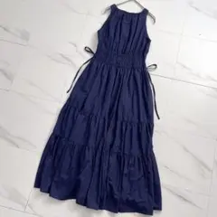 herlipto Riviera Bow Tiered Long Dress