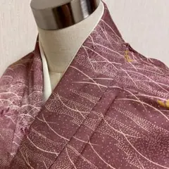 KJ2663 洗える着物 小紋 身丈147.5cm ポリエステル 化繊