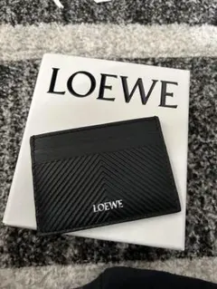 LOEWE ロエベ トープ レザー カードケース ブラック - メルカリ