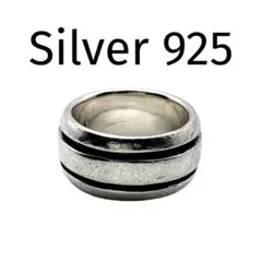 【抜群の重厚感】SILVER 925 刻印 リング 14号 プレーン シンプル