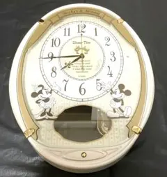 セイコー アナログ 電波 振り子時計 Disney Time FW567W セイコー ディズニータイム 電波掛け時計 ミッキー&ミニー 電波振り子