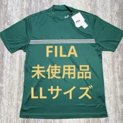 FILA ゴルフウェア　半袖モックネックシャツ　LLサイズ　グリーンのサムネイル