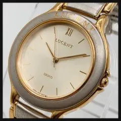 【新品電池】SEIKO セイコー★メンズ クオーツ Lucent 腕時計 コンビ