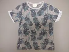 Daddy Oh Daddy 140 半袖Tシャツ パイナップル柄 グレーのサムネイル