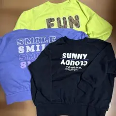 BREEZE 140㎝　裏起毛トレーナー　3点セット