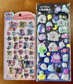【正規品】うるちゅるポップシール　ディズニー　ミッキー＆ミニー　おまけ90枚