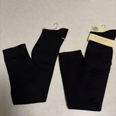 PLUS VANILLA 他　ブラック　オーバーニーソックス 2足セット