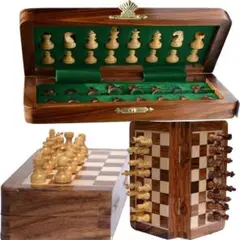 ChessBazar 12x12インチ チェスセット バッグ付き - 折りたたみ
