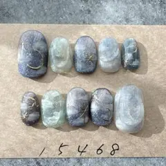 ネイルチップニュアンスマグネット夜空雲ぷっくり個性派1014