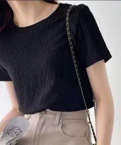 ブラック テクスチャー Tシャツ Lサイズ Java