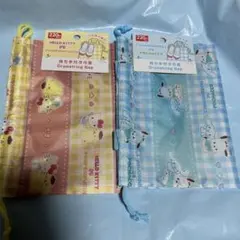 【新商品】sanrio サンリオ 持ち手付き巾着 2種類セット 新品未使用