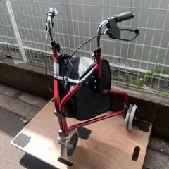 HAIBOO 歩行器 高齢者用 折りたたみ 軽量 低め 座れる シルバーカー