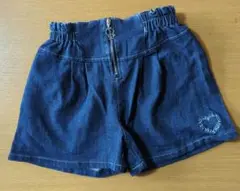 デニムブルー　ショートパンツ　130cm