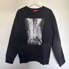 Supreme ブラック スウェット トレーナー