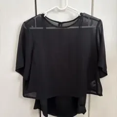 GU 2ピースシアーTブラウス(半袖)