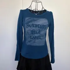 Burberry bule label ブルー ニット　ロンT