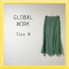 1-657 GLOBAL WORK 花柄マーメイドスカート
