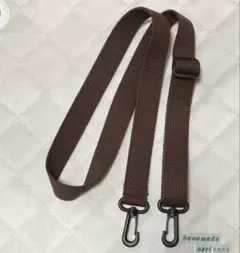 2.5幅 ショルダーストラップ　焦茶　黒プラ