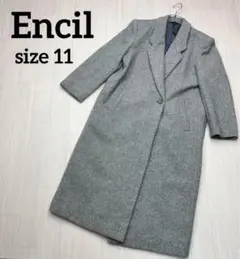 ★ Encil レディース　ロングコート　アンゴラ混　日本製