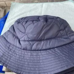 ネイビー キルティング バケットハット