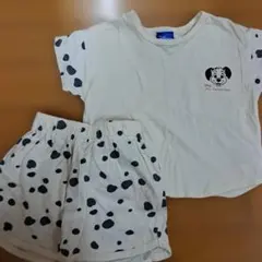 Disney 101匹わんちゃん 半袖セットアップ 90cmのサムネイル