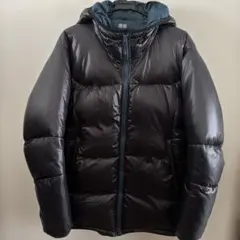 【美品】ユニクロ エアテックダウンパーカー L 黒 ダウンジャケット メンズのサムネイル