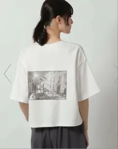 LAKOLE アソート　フォトプリントTシャツ ホワイト　FREEのサムネイル