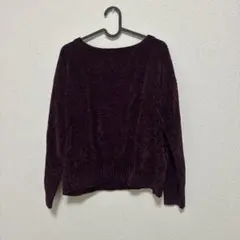 GU 長袖ニット ボルドー Lサイズ