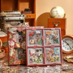 レトロデザイン シールセット 100枚入り 100種類 ステッカー ヴィンテージ