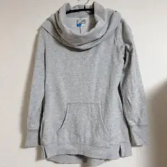 OLD NAVY ACTIVE 【S】オフタートル スウェットチュニック グレー