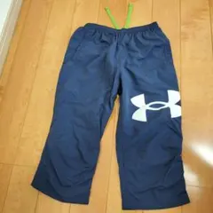 Under Armour ネイビー ロゴ入りパンツ 140