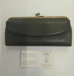 ダコタ 長財布 がま口 本革 レザー ボッカ レディース　カーキ