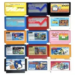 任天堂 ファミコン ソフト カセット15本まとめ売り 【バラ売り不可】