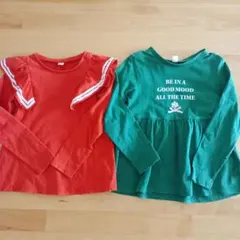 長袖　Tシャツ　2枚セット　120