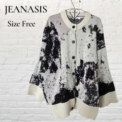 JEANASIS ジーナシス 12Gアソート シャギー クルー カーディガン