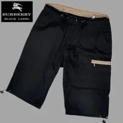 BURBERRY BLACK LABEL ノバチェック カーゴハーフパンツ - メルカリ