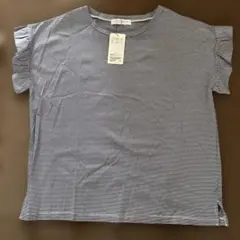 UNITED ARROWS　ストライプ フリル袖 Tシャツ FREEのサムネイル