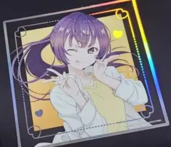 タイトーくじ TAITO限定 ロシデレ 箔押しクリアカード 周防有希 ①