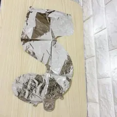 5 数字バルーン シルバー 誕生日 パーティー 約40cm