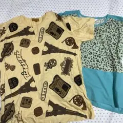 まとめ売り　LANCEL PARIS 半袖Tシャツ エッフェル塔柄 Mサイズのサムネイル