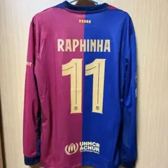 ★新品未使用★ バルセロナ　ラフィーニャユニフォーム サイズ2XL FCバルセロナ 25-26 ホーム 半袖 ユニフォーム No.11 ハフィーニャ +