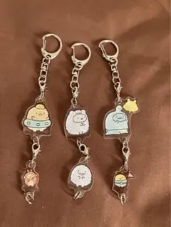 セット　まとめ売り　キーホルダー　すみっコぐらし　とかげ　とんかつ　しろくま