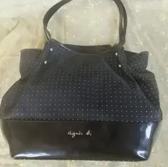 「未使用」agnes b. ドット柄ショルダーバッグ