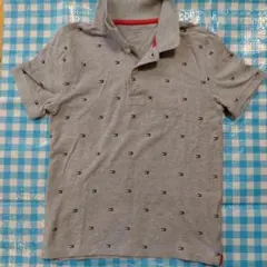 TOMMY HILFIGER グレー ポロシャツ M (8-10)